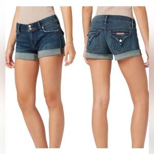 NWT! Hudson Croxley Mid Thigh Cuffed Jean Shorts | Color: Reaction